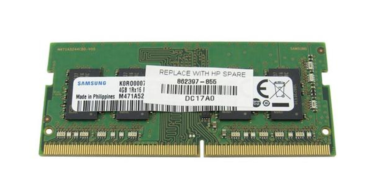 HP 4GB, 2400MHz, PC4-17000, 1.2v DDR4 