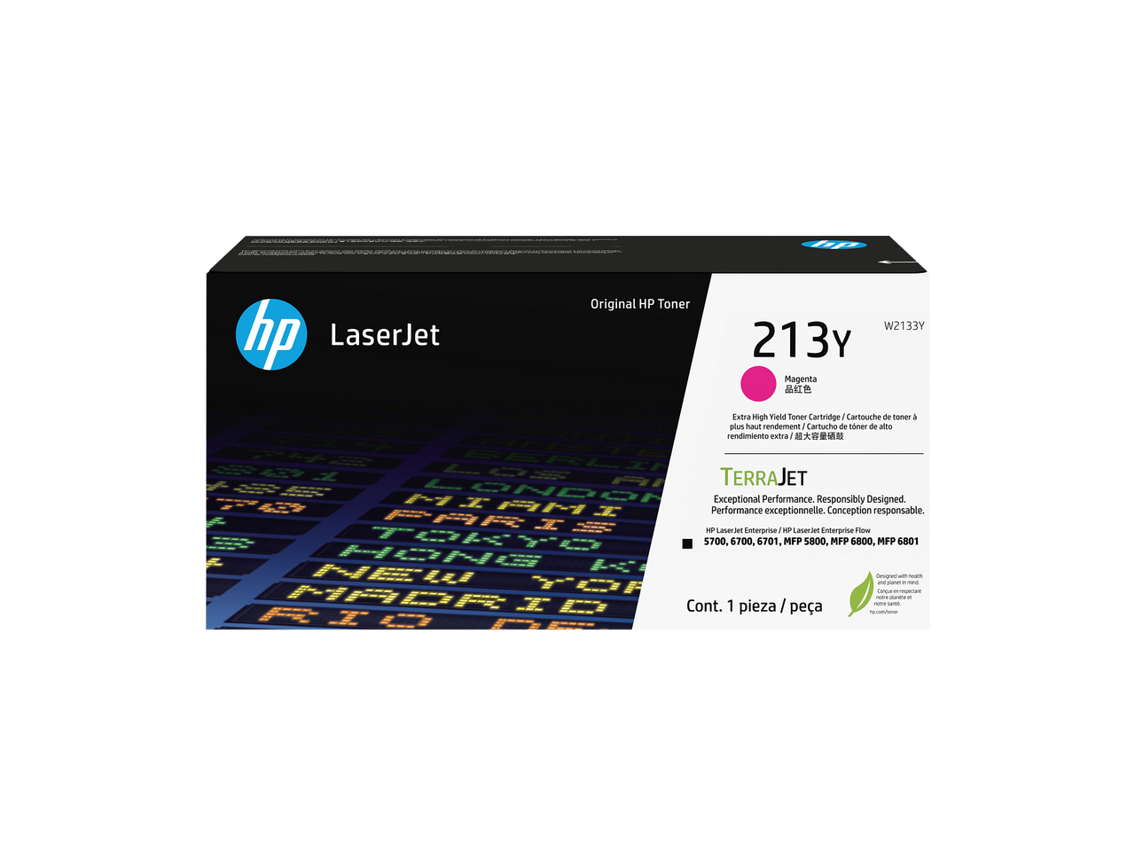 HP 213Y (W2133Y) MAGENTA ORIGINAL LASERJET TONER - W2133Y-PW