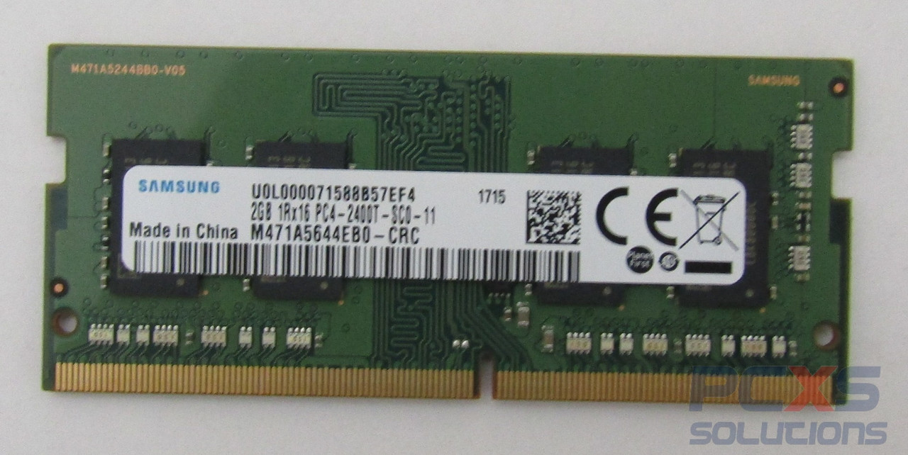 hp Samsung | 2Gb Pc4-19200 Ddr4-2400Mhz Non-Ecc Unbuffered Cl17 Sodimm 1.2V Single-Rank Memory Module - M471A5644EB0-CRC