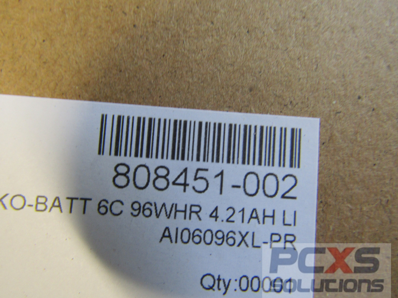 hp SPS-BATT 6C 96WHR 4.21AH LI AI06096XL-PR / 808437-800 / 808397-421 HP ZBOOK 17 G3 PCNB - 808451-002
