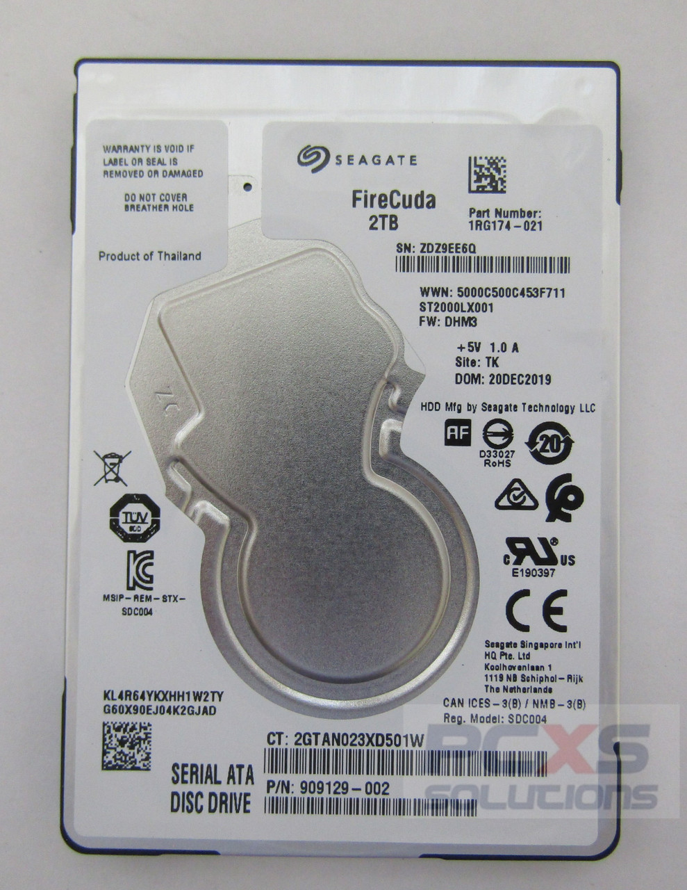 hp SSHD 2TB ST2000LX001 FW:DHM3 5.4K 6G 8GB - 909129-002
