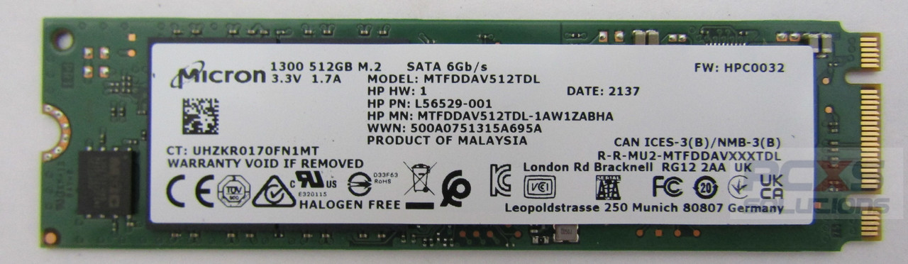hp SSD-M 512GB SATA MTFDDAV512TDL F:HPC0030 - L56529-001