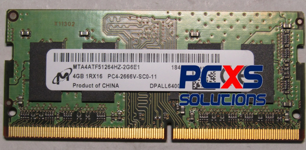 Micron - DDR4 - 4 GB - SO-DIMM 260-pin - MTA4ATF51264HZ-2G6E1