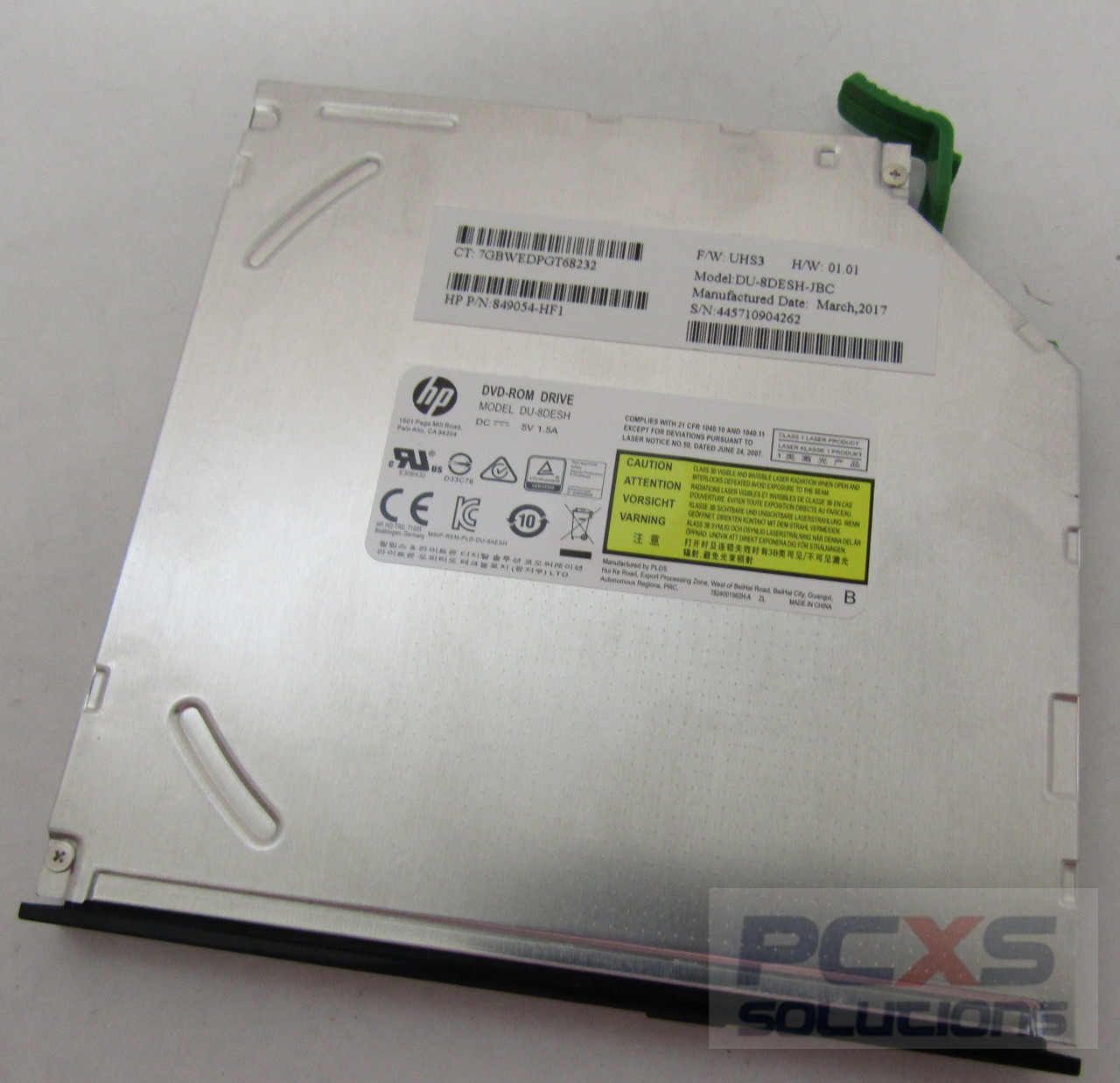 SPS-DVD-ROM 9.5mm Slim Fixed - HP Genuine Replacement Spare Parts - 908175-001-HP