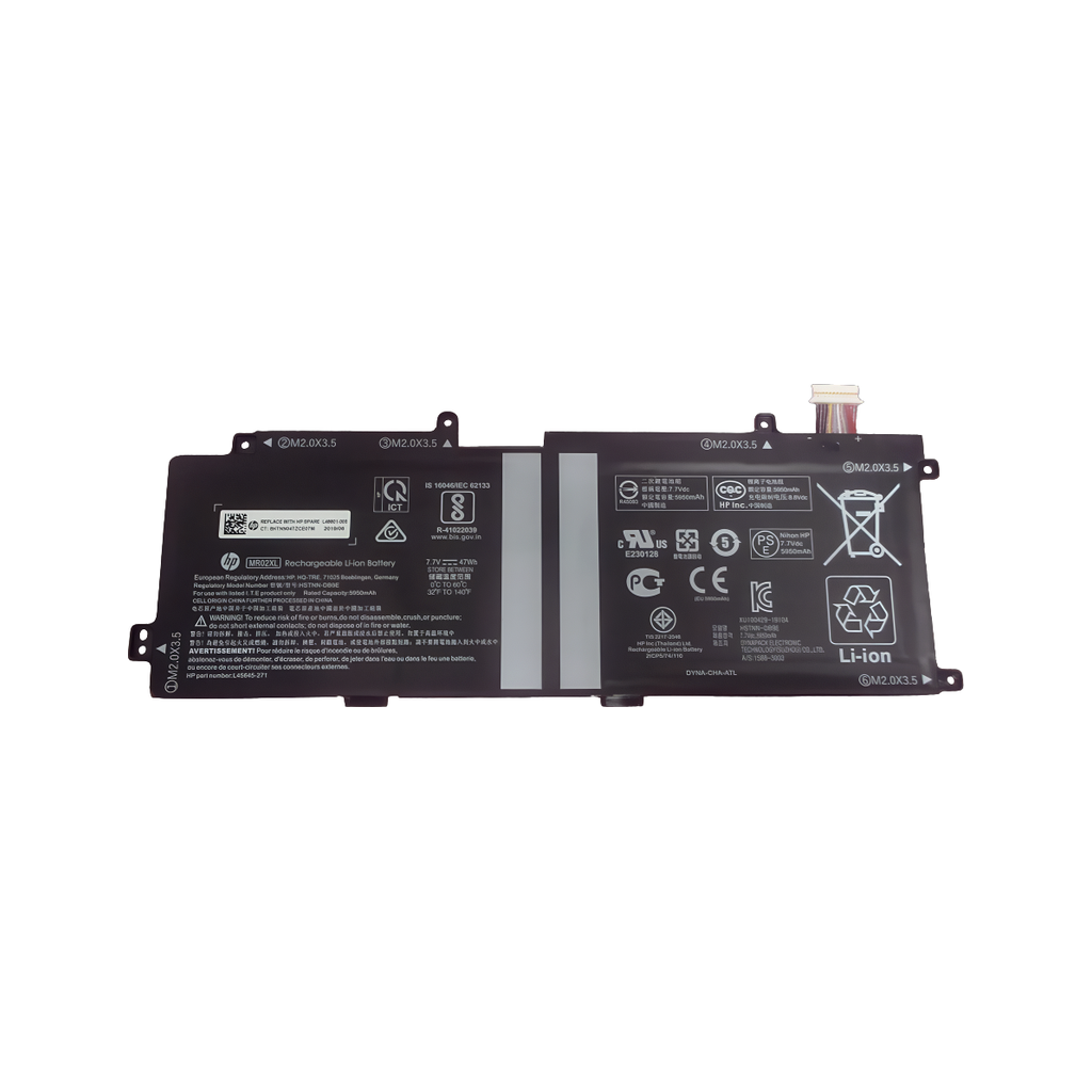 HP 47Wh 2-Cell Li-on Battery with 6.15Ah Capacity (MR02047XL-PL) - HP Genuine Replacement Spare Parts - L46601-005-HP