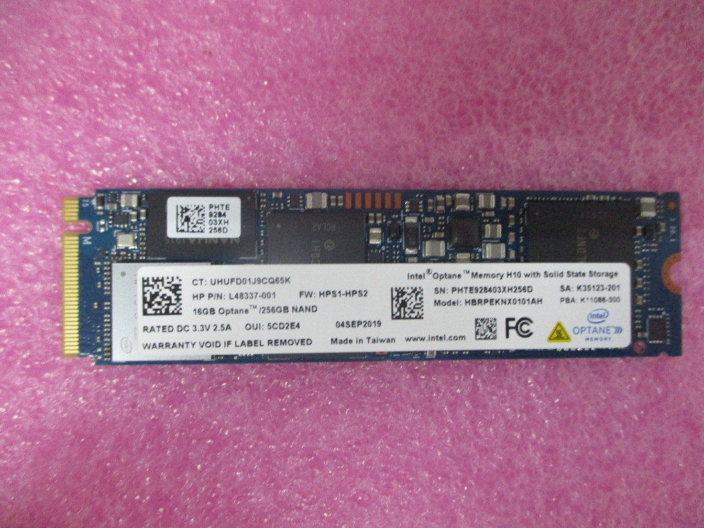 SPS-SSD 16GB/256GB M.2 2280 PCIeGen3x2x2 - HP Genuine Replacement