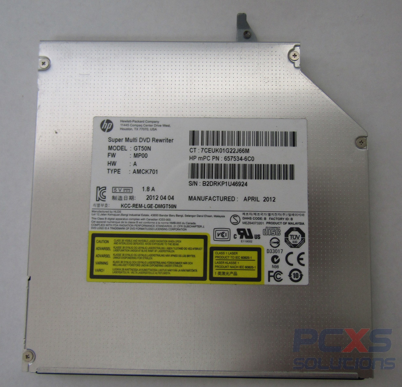 OPTICAL DISK DRIVE - 657534-6C0 no bezel