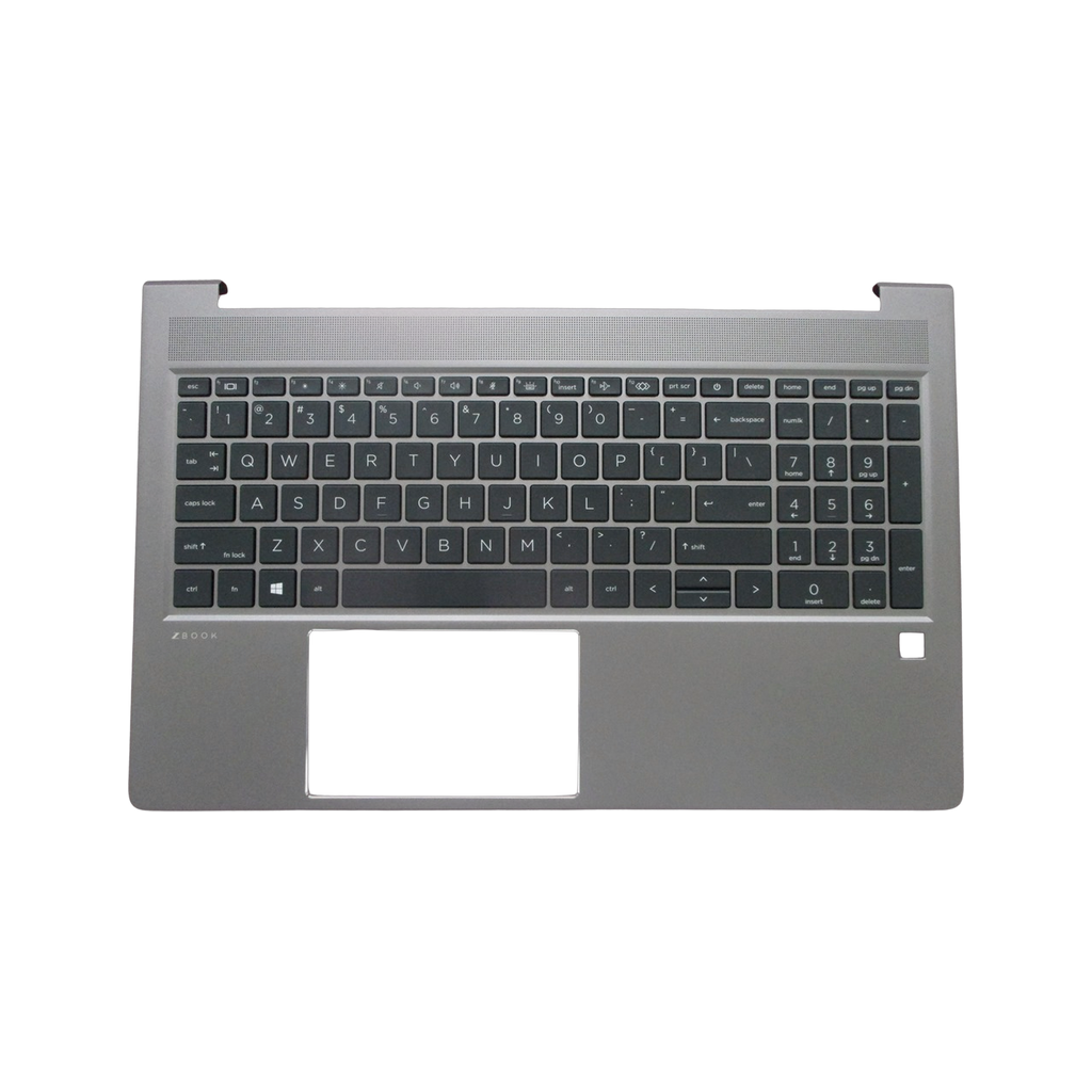 HP Top Cover with Backlit Keyboard, Chrome Palmrest and US Layout - HP Genuine Replacement Spare Parts - M99645-001-HP