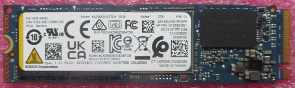 SPS-SSD 2TB M.2 2280 XG8 PCIe LOCK - HP Genuine Replacement Spare Parts - N81629-001-HP