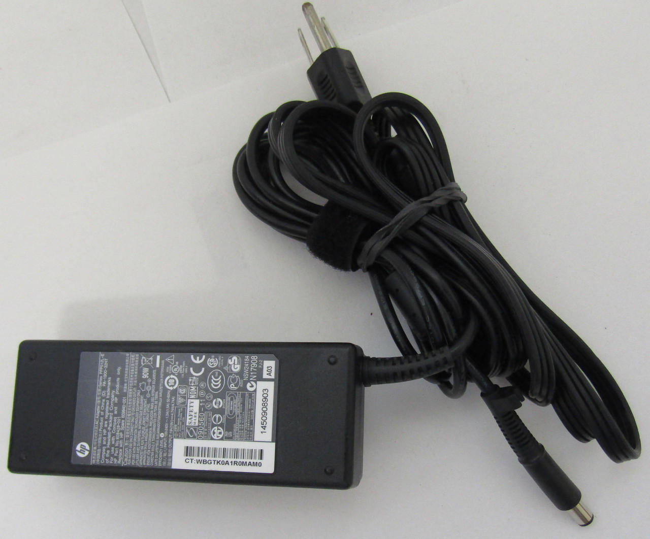 hp 90W PFC ADAPTOR SMART TC V 3, HP Spare 609940-001 Laptop Ac Adapter - 608428-001