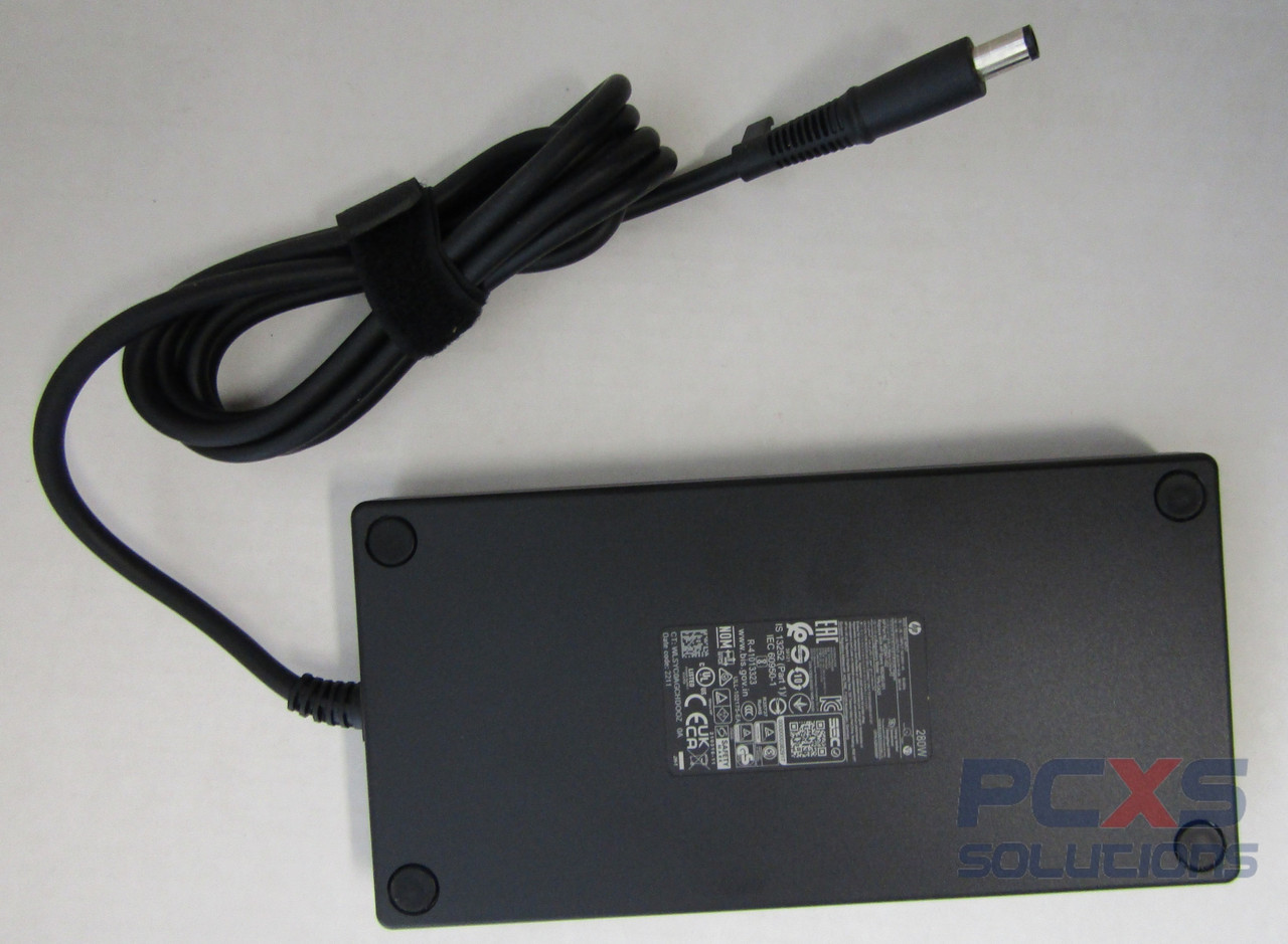 HP 280W Slim AC Adapter 3-Pin with 7.4mm Connector Power Factor Correction (PFC) - HP Genuine Replacement Spare Parts - M52952-001-HP