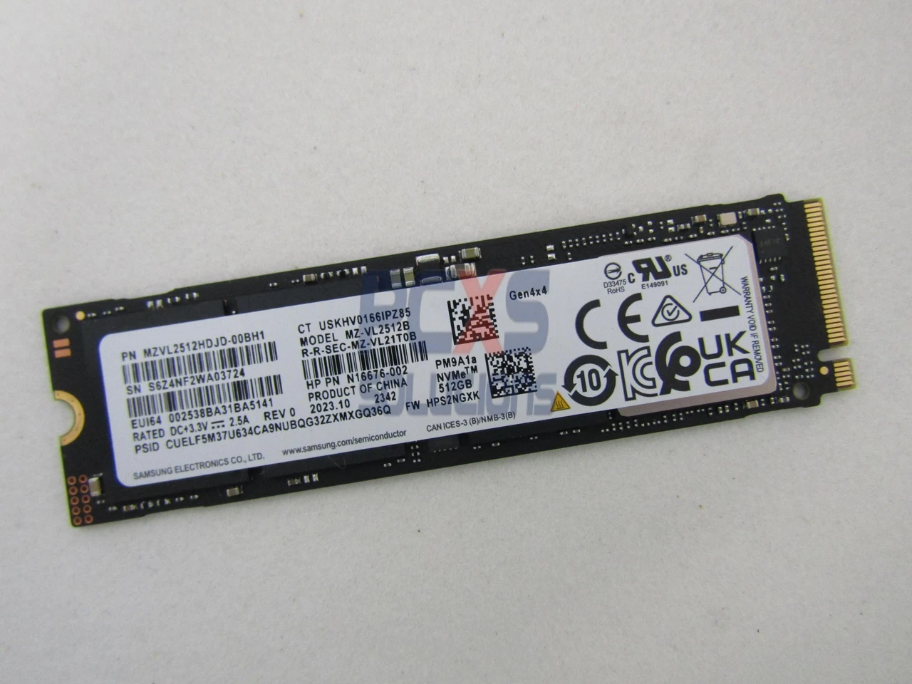 hp SSD 512GB M.2 2280 PM9A1a PCIe Gen - N16676-002