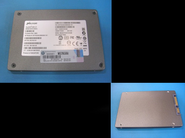 256GB solid-state drive (SSD) - SATA-2 interface - HP Genuine Replacement Spare Parts - 661842-001-HP