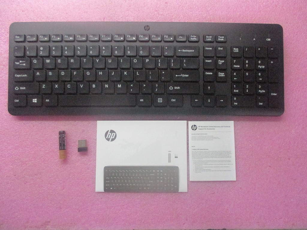HP 220 WIRELESS KEYBOARD US - HP Genuine Replacement Spare Parts - N60421-001-HP