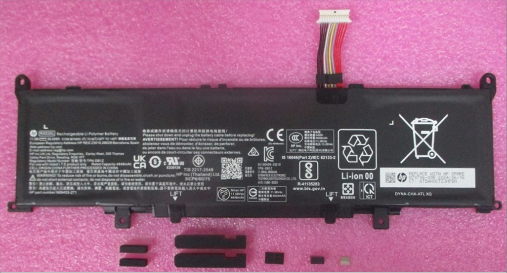 SPS-BATT 3C 56W 4.84Ah RX03056XL-PL - HP Genuine Replacement Spare Parts - P05235-001-HP