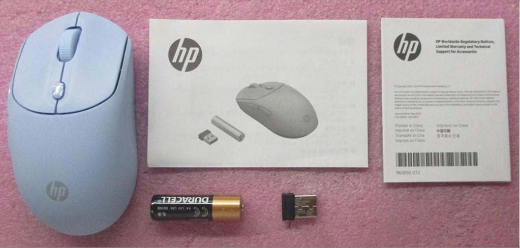SPS-MOUSE HP 405/400 Quiet BLU WRLS - HP Genuine Replacement Spare Parts - P22606-001-HP