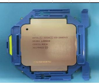 Intel Xeon E5-2603 v3 Six-Core 64-bit processor - 1.60GHz base frequency (Haswell-EP, 15MB Intel Smart Cache, Intel QuickPath Interconnect (QPI) speed 6.4 GT/s, 85W Thermal Design Power (TDP), F - HPE Genuine Replacement Spare Parts - 762441-001-HPE