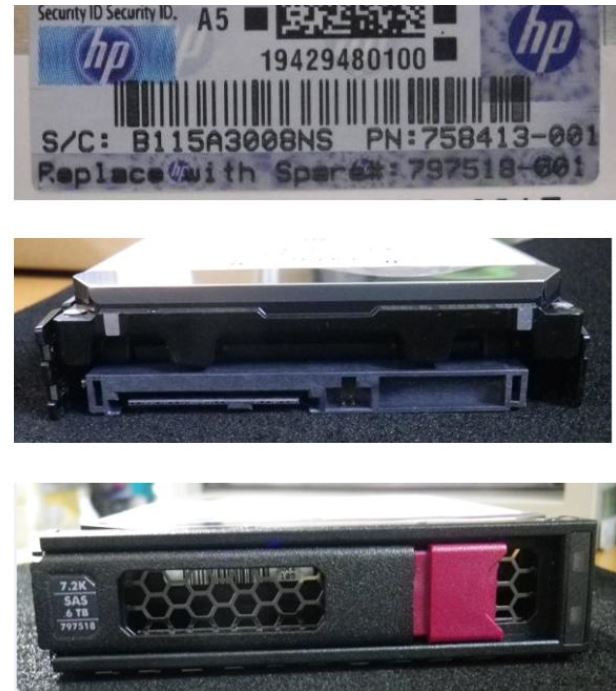 6TB Midline SAS hard drive - 7,200 RPM, 3.5-inch large form factor (LFF), 6Gb/s interface, low profile (LP) - HPE Genuine Replacement Spare Parts - 797518-001-HPE