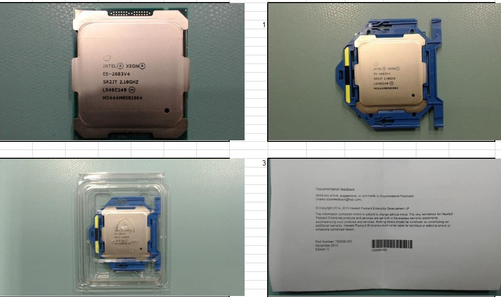 Intel Xeon E5-2683 v4 Sixteen-Core 64-bit processor - 2.1GHz base frequency (Broadwell, 40MB Intel Smart Cache, Intel QuickPath Interconnect (QPI) speed 9.6 GT/s, 120W Thermal Design Power (TDP) - HPE Genuine Replacement Spare Parts - 835614-001-HPE