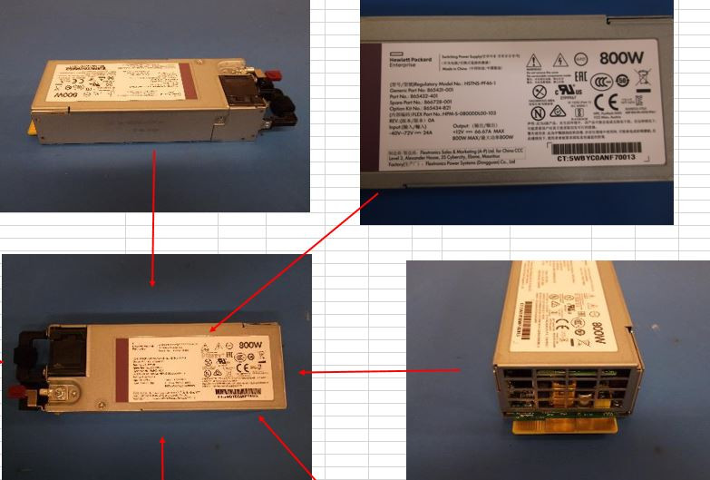 HPE 800W Flex Slot -48VDC Hot Plug Low Halogen Power Supply Kit - 94% efficiency, Mixing of power supplies in the same server is not supported, must be the same spare part number ; - HPE Genuine Replacement Spare Parts - 866728-001-HPE