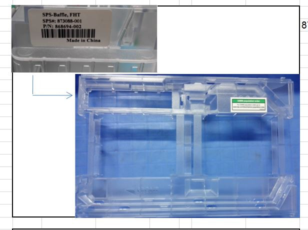 DIMM Baffle for Synergy 660 Gen10 - HPE Genuine Replacement Spare Parts - 873088-001-HPE