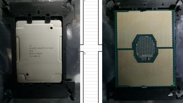 Intel Xeon Platinum 8176 Twenty-eight Core 64-bit processor - 2.10GHz (Skylake), 38.5MB Level-3 cache, 165 watt thermal design power (TDP), socket FCLGA3647 - HPE Genuine Replacement Spare Parts - 874727-001-HPE