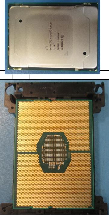 Intel Xeon Gold 5119T Fourteen-Core 64-bit processor - 1.90GHz (Skylake), 19.25MB Level-3 cache, 85 watt thermal design power (TDP), socket FCLGA3647 - HPE Genuine Replacement Spare Parts - 882170-001-HPE