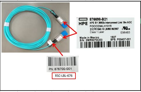 Synergy 300G Intercom Link 15m Active Optical Cable (AOC) - HPE Genuine Replacement Spare Parts - P00407-001-HPE