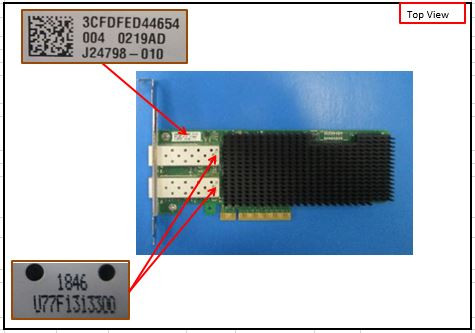 NIC Card - Intel 25GBE, Small Form Factor Pluggable (SFP) 28, Peripheral Component Interconnect (PCIE) X8, Gen3 - HPE Genuine Replacement Spare Parts - P04825-001-HPE