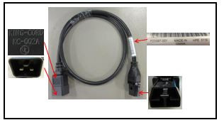Power Cord C20-APP 14 AWG 1.0M - HPE Genuine Replacement Spare Parts - P24897-001-HPE