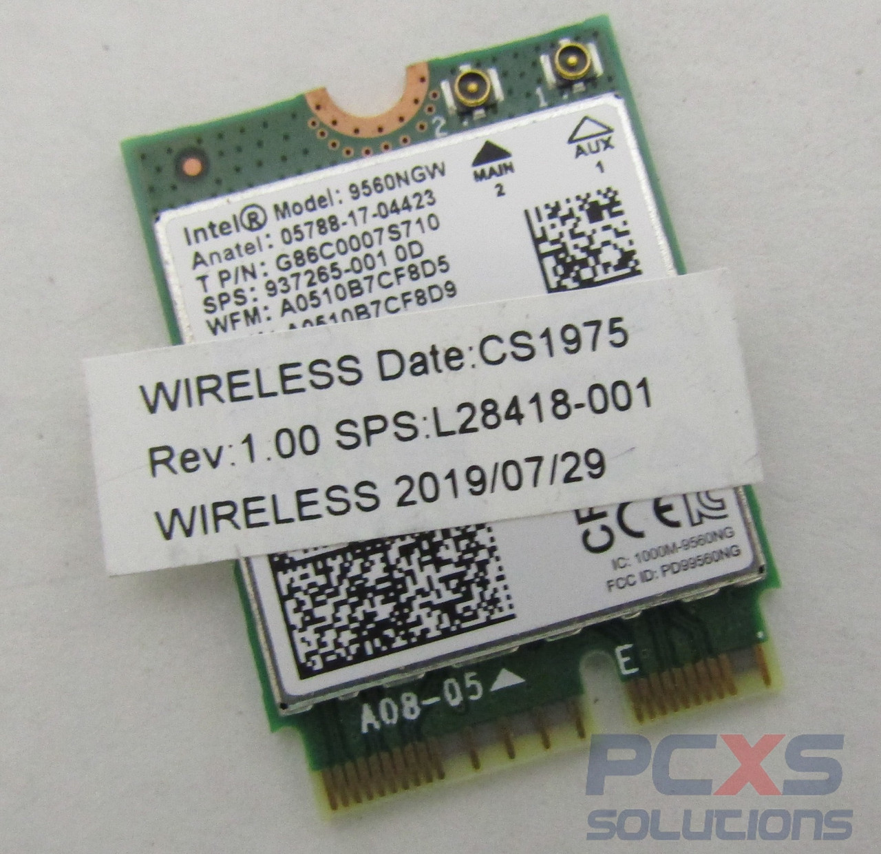 SPS-WLAN AC+BT5 INT 9560NGW M2 2230 vPRO - L28418-001