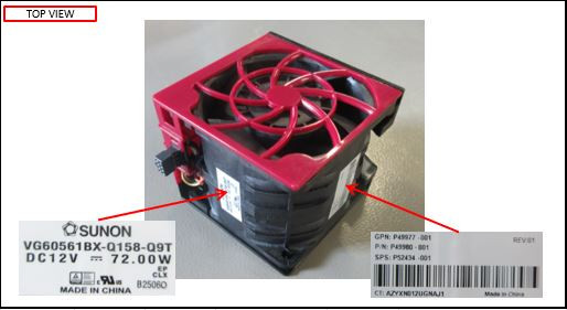 SPS-6056Fanmoduleassy,AP4200G11 - HPE Genuine Replacement Spare Parts - P52434-001-HPE