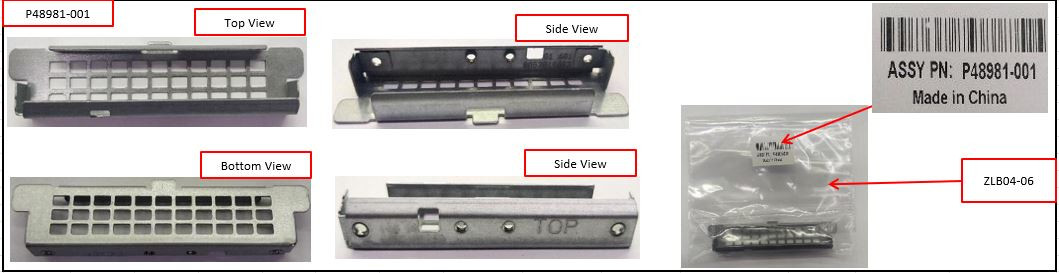 SPS-Blank kit,fan/rear/2-8SFF/PCI riser - HPE Genuine Replacement Spare Parts - P56489-001-HPE