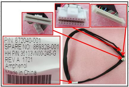 Data IO/SUV cable - HPE Genuine Replacement Spare Parts - 869328-001-HPE