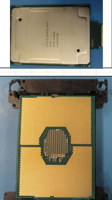 Intel Xeon Gold 6148F twenty-core 64-bit processor - 2.40GHz (Skylake), 27.5MB Level-3 cache, 160 watt thermal design power (TDP), socket FCLGA3647) - HPE Genuine Replacement Spare Parts - 878093-001-HPE