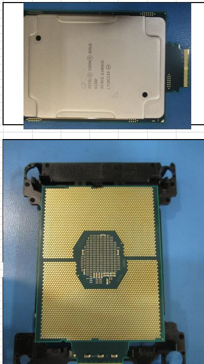 Intel Xeon-Gold 6130F sixteen cores, processor - (Skylake) 2.10GHz, 22MB Level-3 cache, 135 watt thermal design power (TDP), socket FCLGA3647 - HPE Genuine Replacement Spare Parts - 878096-001-HPE