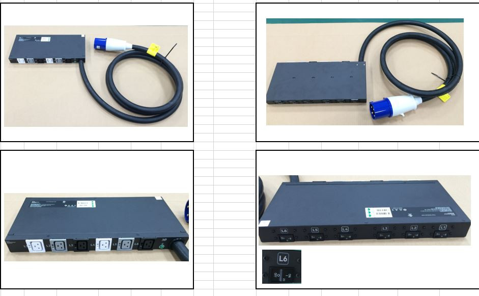 17.3kVA power distribution unit (PDU) - Has 12ft power cord with IEC 60309 60A 4-wire plug, six C19 (F) power outlets, and six 2-pole 20-Amp circuit breakers (For 200-240VAC 3-phase Delta in Nor - HPE Genuine Replacement Spare Parts - 868615-001-HPE