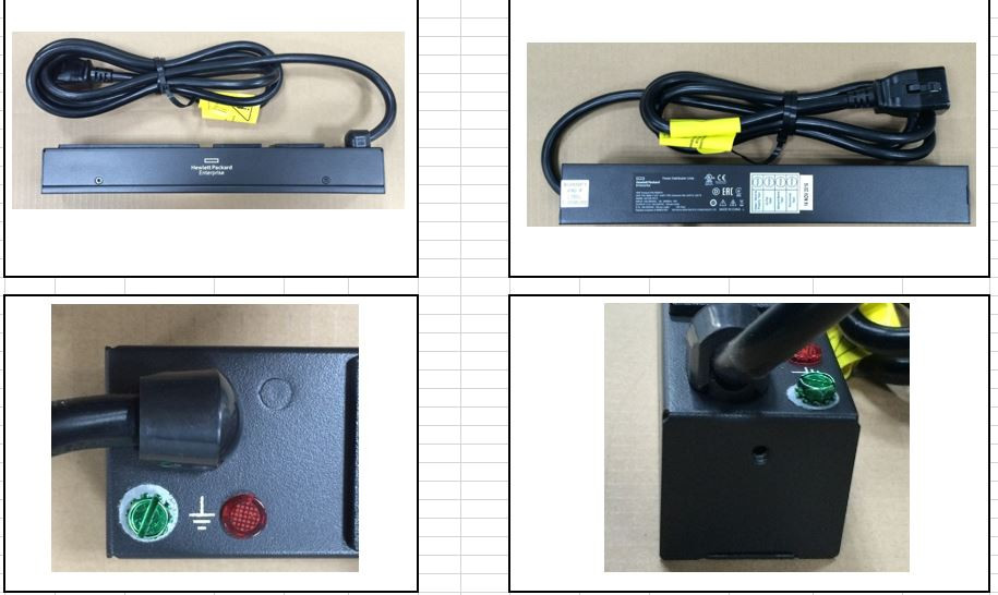 PDU extension bar - Has 1.83m (6ft) power cord with locking type C20 plug and power strip with four C13 (F) power outlets and two C19 (F) power outlets (For 100-240VAC Worldwide) - HPE Genuine Replacement Spare Parts - 868622-001-HPE