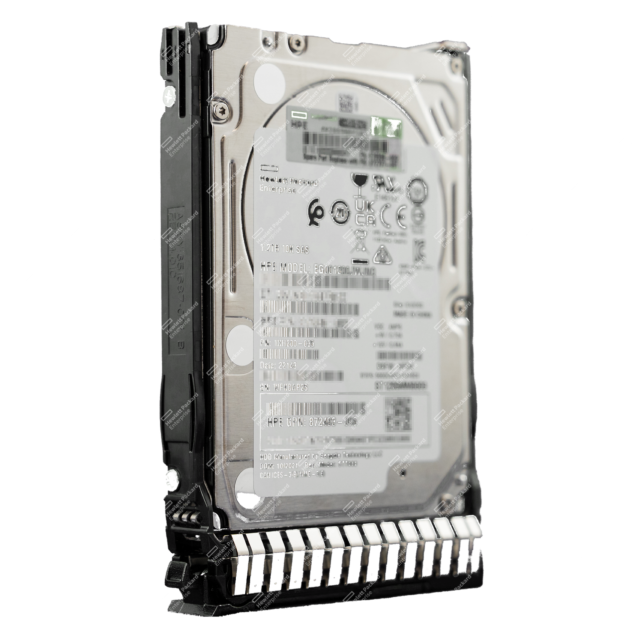 300GB SAS hard drive - 12Gb/s interface, 10,000 RPM, 2.5-inch small form factor (SFF), smart carrier (SC), digitally signed firmware - HPE Genuine Replacement Spare Parts - 872735-001-HPE