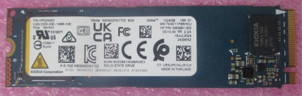 SKO-SSD 1TB PCIe-4x4 2280 VAL M.2 NMIC - HP Genuine Replacement Spare Parts - P17111-001-HP