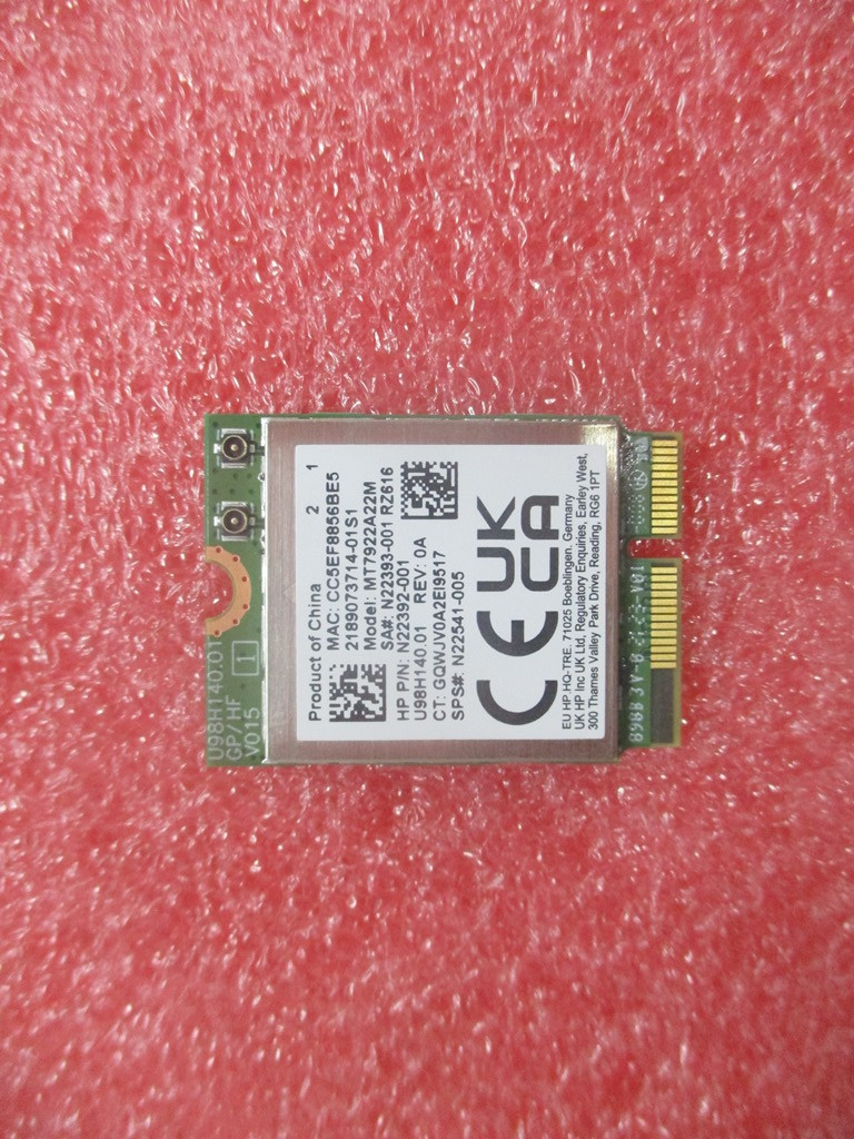 hp SKO-WLAN 6E MTK M.2 MT7922A22M+BT AIM-T - N22541-002