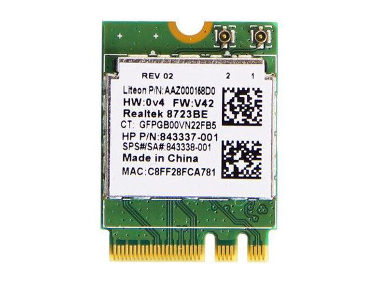 realtek rtl8723de 802.11b/g/n pcie adapter 5ghz