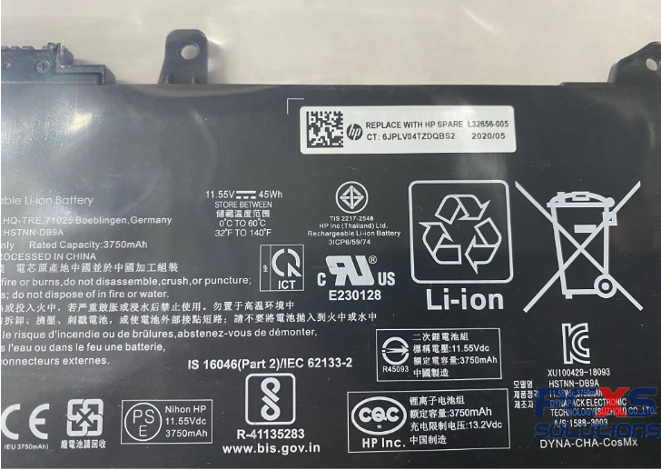 HP SPS-BATT 3C 45Wh 3.92Ah LI RE03045XL-PL HP ProBook 455R G6 / HP 66 Pro 13 G2 / 14 G2 / 15 G2 Notebook PC'S - L32656-005