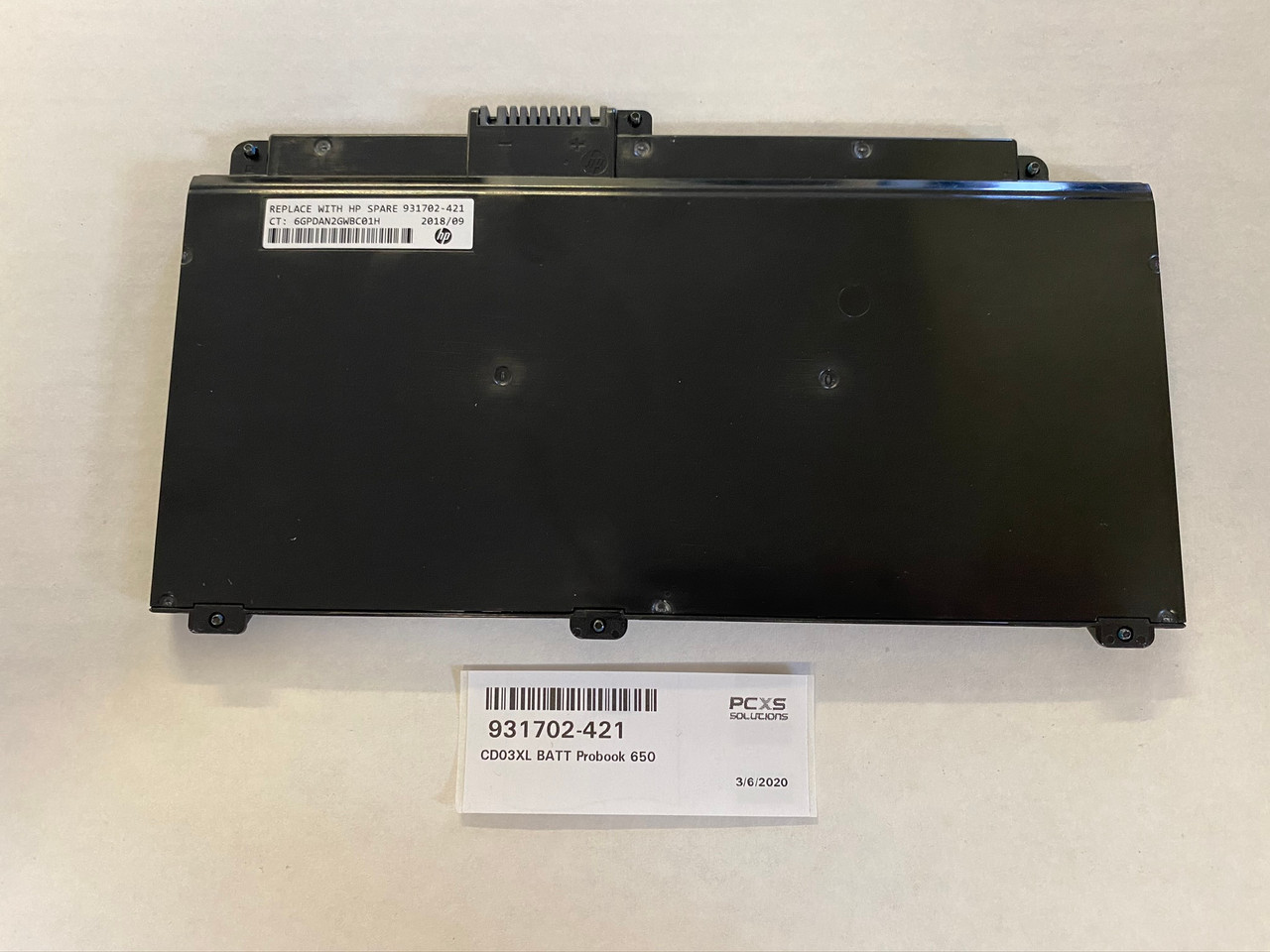 Hp Cd03xl Batt Probook 650 G4 645 G4 421 Hp Cd03xl Batt Probook 650 G4 645 G4 421