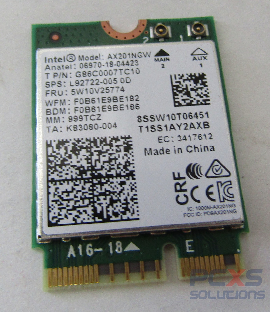 HP WLAN 11ax 2x2INT AX201NGW-W HrP2vPRO - L92722-005