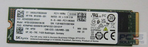 hp 512GB SSD M.2 2280 PC711 PCIe Gen3x4 TLC - M16789-001