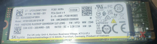 hp SSD 512GB PC801 NVME PCIE GEN4X4 - N07860-001