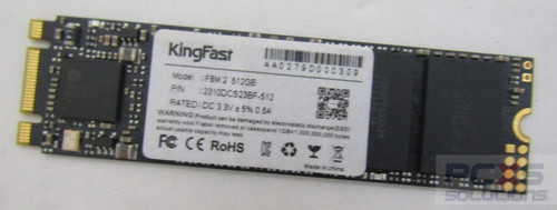 hp KING FAST F6M.2 512GB SSD DC 3.3V 0.5A - 2310DCS23BF-512