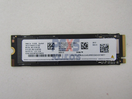 hp SOLID STATE DRIVE 512GB PCIe-4x4 2280 NVMe M.2 - N45476-005