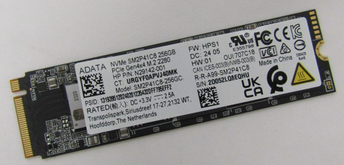 hp ADATA 256GB SSD NVME M.2 - N29142-001 hp ADATA 256GB SSD NVME M.2 - N29142-001
